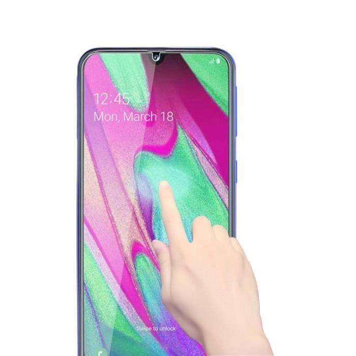 Tempered Glass for Samsung Galaxy A40 - Full Screen Resistant Film [Phonillico®]