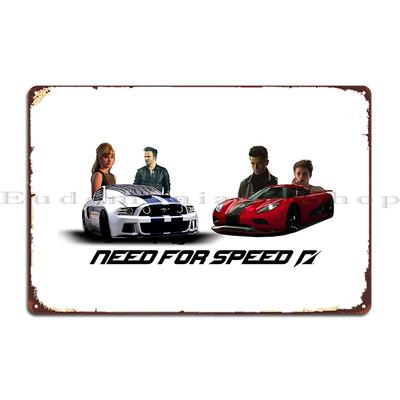 Need For Speed Metal Plaque Poster Garage Living Room Pub Wall Decor Iron Tin Sign Poster