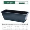 HEIXIE Thickened Rectangular Balcony Planting Pots (10-Pack)