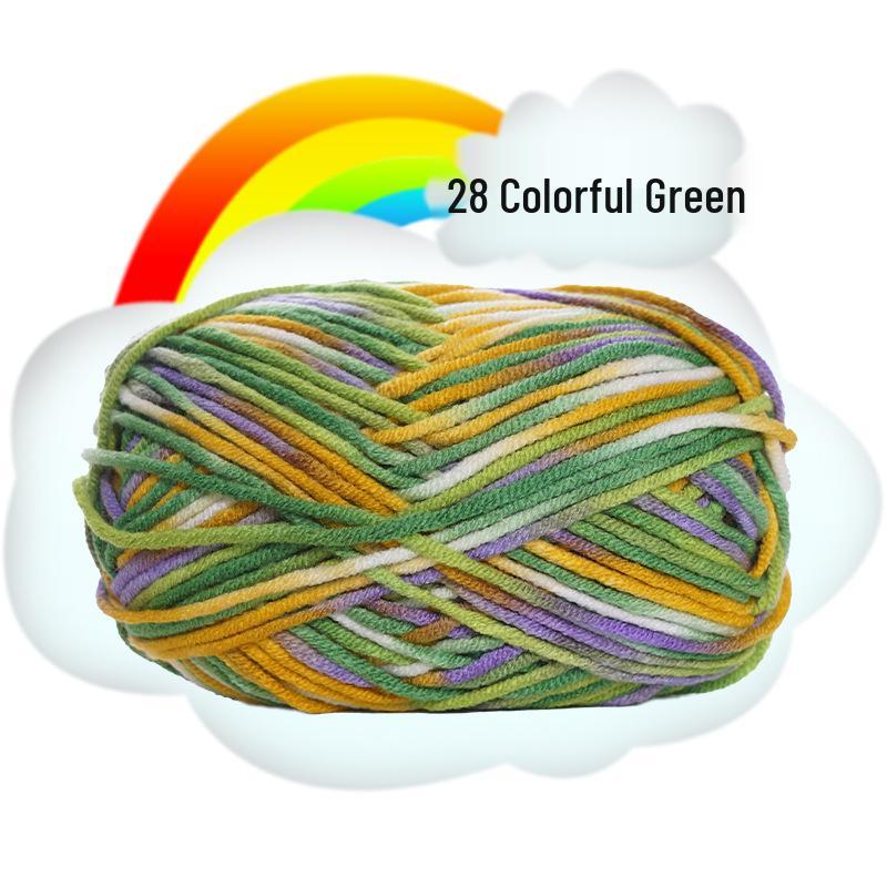Gradient 5-Ply Medium Thick Baby Velvet Yarn for Crochet and Knitting