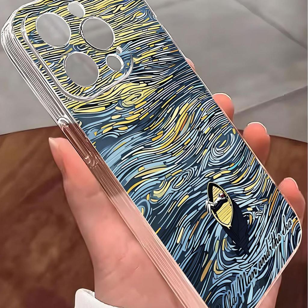 Elegant Drop-Proof Transparent Case for iPhone 14/15/16/17 Promax Series