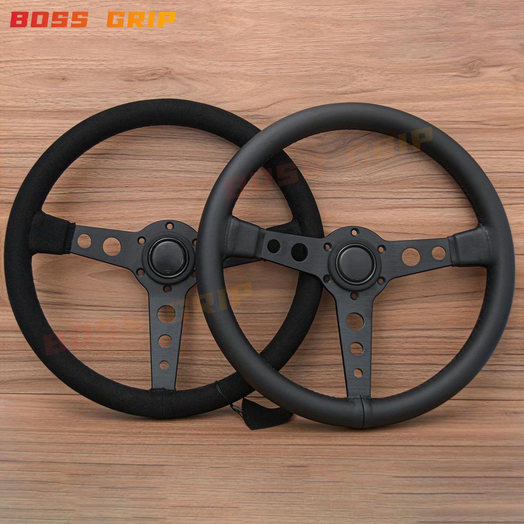 Universal 350mm 14' Prototipo P5 Black Edition Suede Leather Sport Steering Wheel Auto Accessories