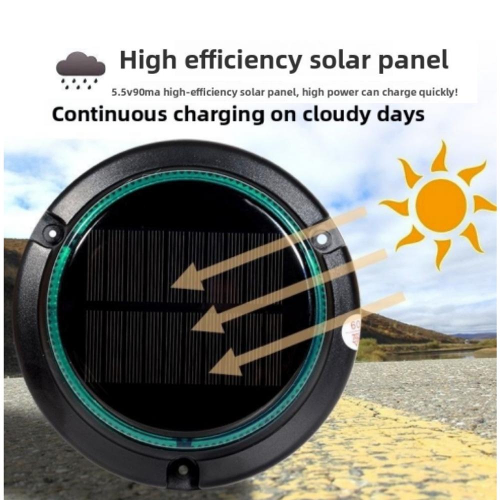 Solar Powered LED Roof Strobe Light Magnet Flash Warning Emergency Light Night Flashing Lamp Car Truck Roof Beacon Police Light