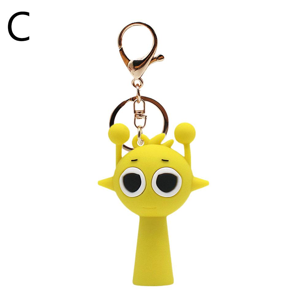 Cartoon Sprunki Keychain Cute Sprunki Oren Raddy Gray Brud Vineria For Girl Boy Bag Pendant Keyring Jewelry Fans Gifts Decor