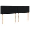 Box Spring Bed with Mattress Black 180 x 200 cm Fabric