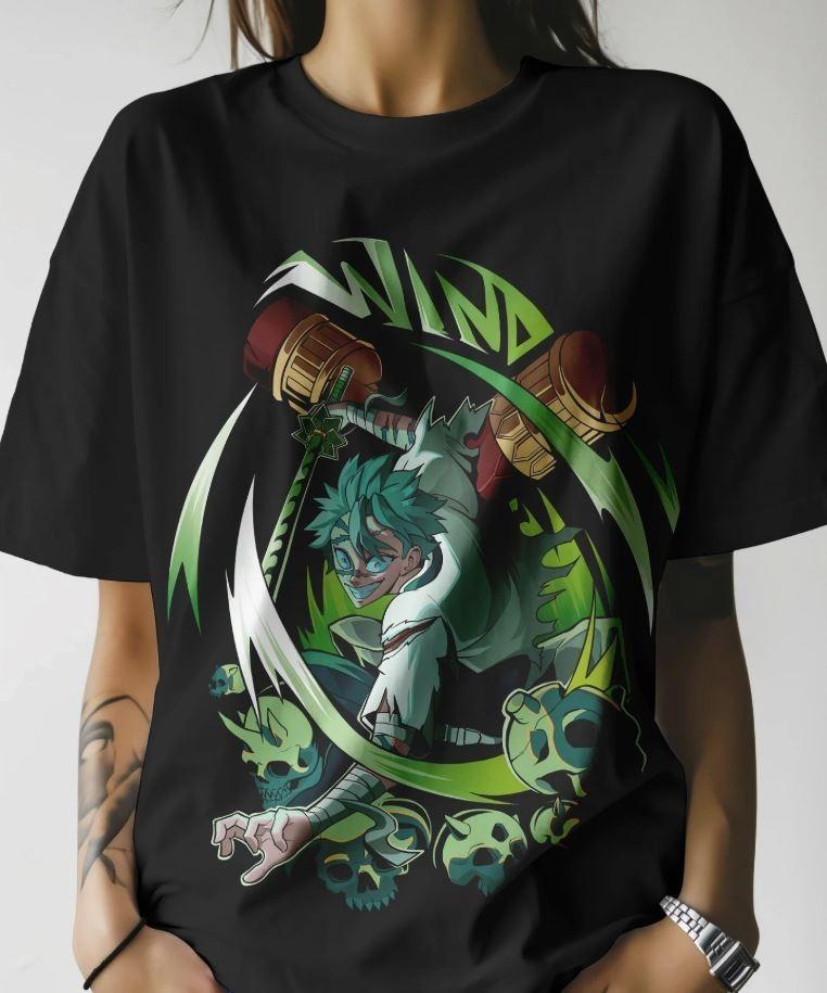 

Истребитель демонов Санеми Шинадзугава Столп Ветра Футболка Истребитель демонов Футболка Аниме Футболка S