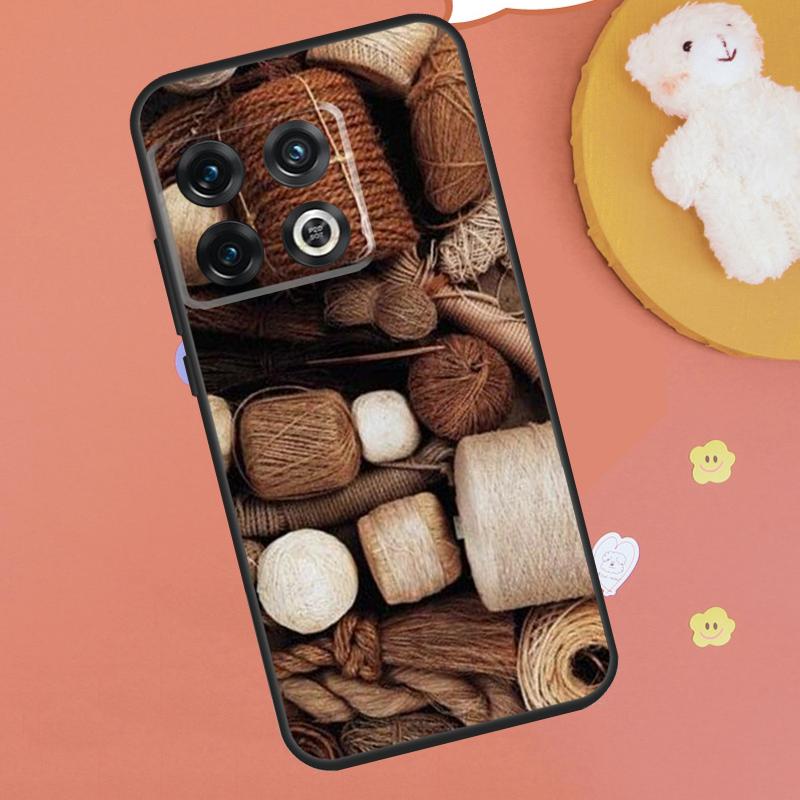 Sewing Knitting Crochet Case For OnePlus 13T 10T 8T 12R 13R 15 13 12 11 9 10 Pro Nord CE 5 2 3 4 Lite N20 N30 Funda