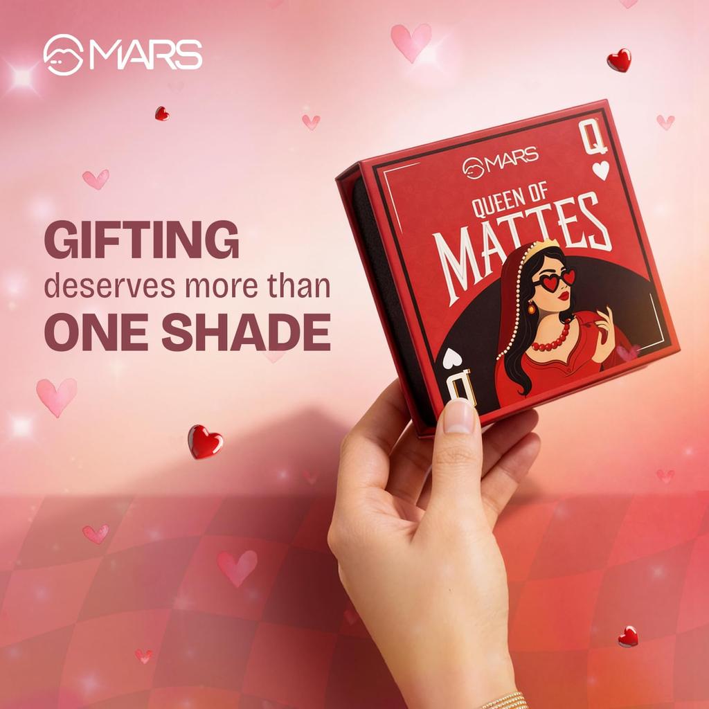 MARS Queen of Mattes Flüssig-Lippenstifte Box-Set von 3 (13,5 ml) (Allrounder) | Wischfest & Transferfest | Intensive Pigmentierung beim ersten Auftrag | Langanhaltend