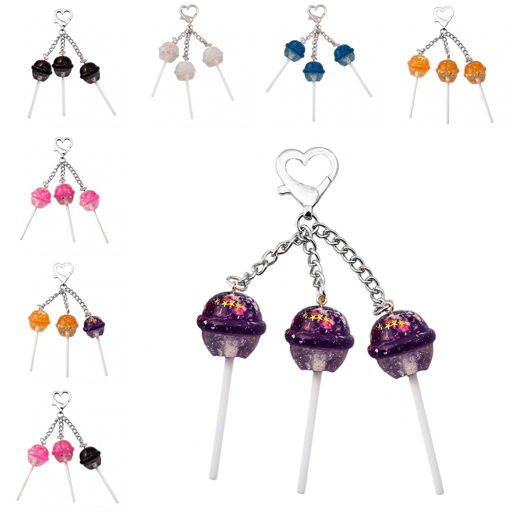 Cute Lollipop Shape Car Bag Pendant With Zinc Alloy For Gifts And Decorations