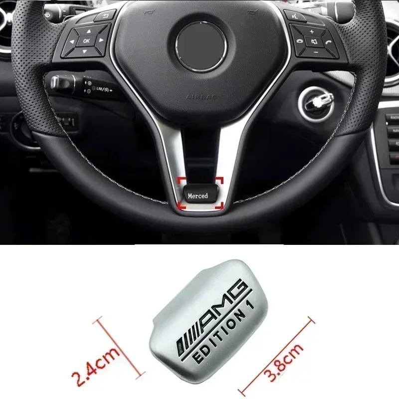 Emblemat Samochodowy Naklejka na Kierownicę Akcesoria Dekoracyjne Do Mercedes Benz AMG Brabus Smart Maybach W204 GLC CLA W205 W203 W206