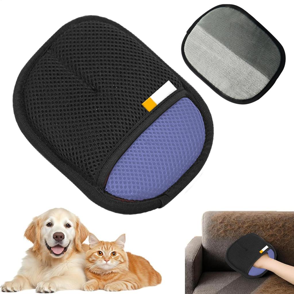 Static Pet Hair Removal Gloves - Grooming & Deshedding Gloves for Dog Cat Hair Removal on Sofa Carpet Clothes