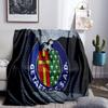 Getafe Crest Design Throws Blanket Flannel Blankets Plush for Couch Bed Gifts for Men Women Travel picnic blanket Christmas fan gifts