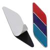 2Pcs 3D Tricolor Flag Car Decals Sticker Tricolor Color Rhombus Shape Metal Car Side Sign Stickers for Most Car Accessories