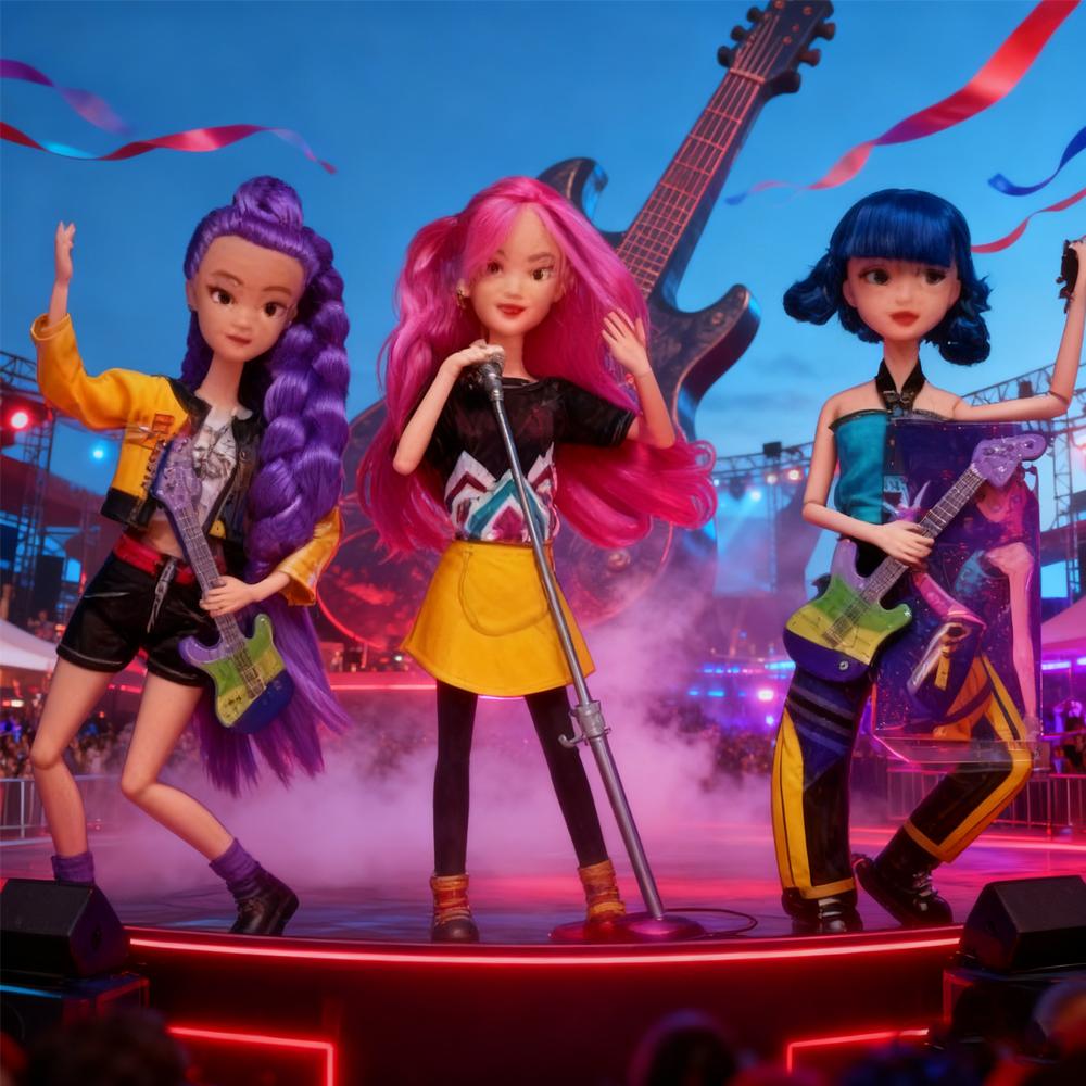 Anime kpop Dämonenjäger Hexenjägergruppe Hohes Aussehen Klebepuppe Puppe Mädchenherz Dekorative Puppe Weihnachtsgeschenke