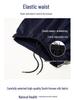Unisex Dark Blue School Pants with Reflective Stripe – Light, Loose, and Straight Leg for Spring and Autumn