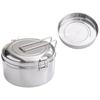 316L Stainless Steel Round Lunch Box with Food Compartment
