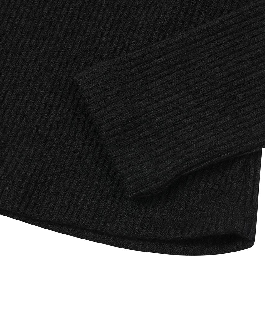 MUCENT Era U-Neck Ribbed Long Sleeve Tee (6 Colors)