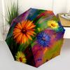 1pc Floral Garden Automatic Folding Umbrella - 8-Rib Compact Travel Umbrella Durable & Portable for Outdoor Use, Perfect Gift for Birthdays067