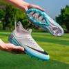 2025 new youth AG long nails TF broken nails high-top football shoes men's and women's grass training sports shoes