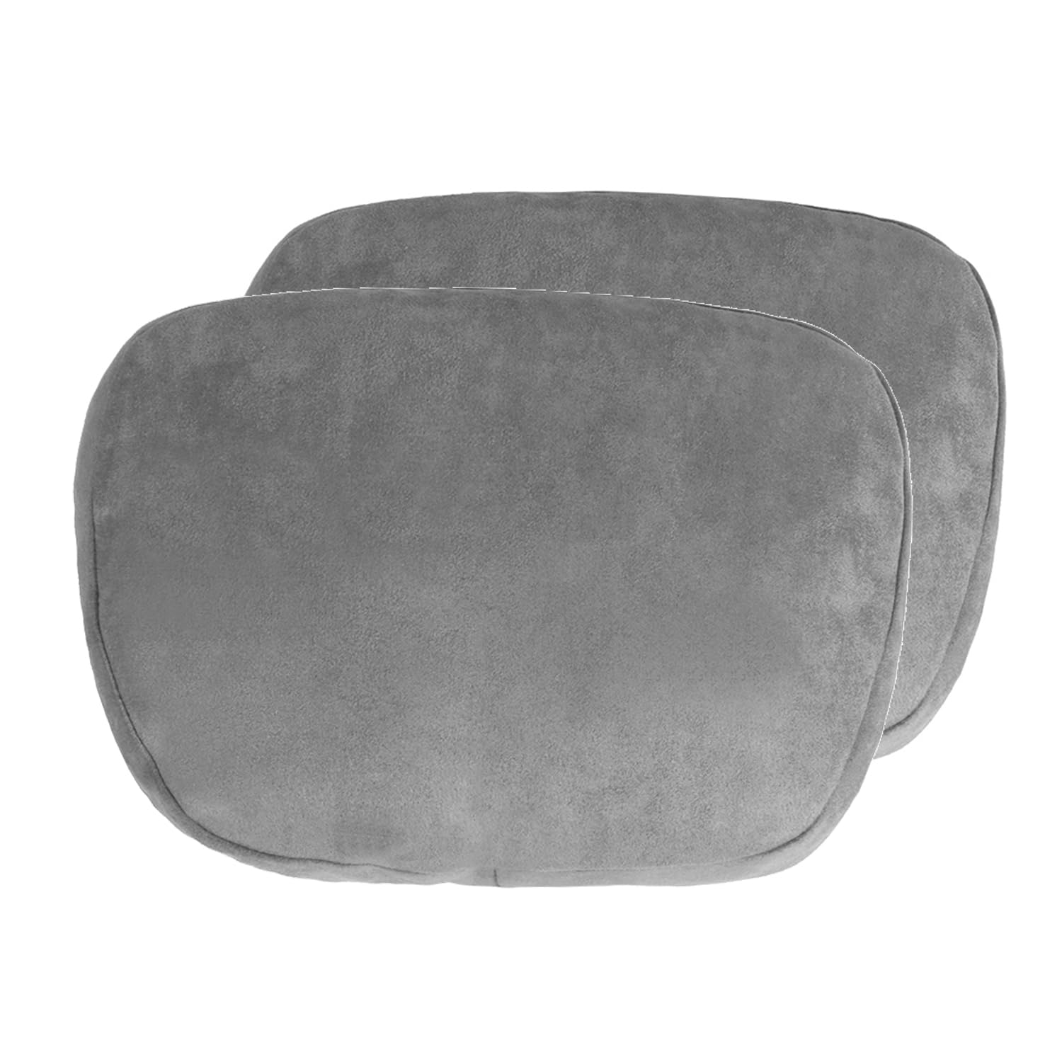 

QiuFu Car Headrest Neck Seat Cushion Memory Foam Neck Cervical Support Pillow for Driving and Easy Memory Set of 2 Seat, Pillow, Travel, Adjustable, серый