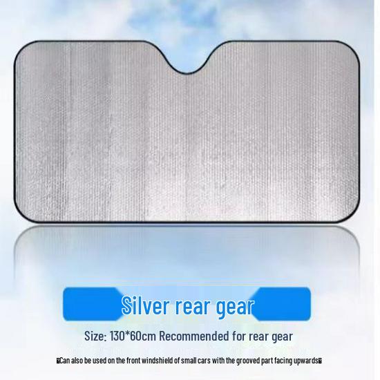 Small Car Front Windshield Sunshade Umbrella for Heat and Sun Protection Compact Aluminum Film