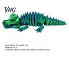 Flexible Body Reptile Toy 3D Printed Articulated Crocodile Toy, Figure, Animal Fidget for Portable Decompression Gadget Stress Relief, Movable Joints