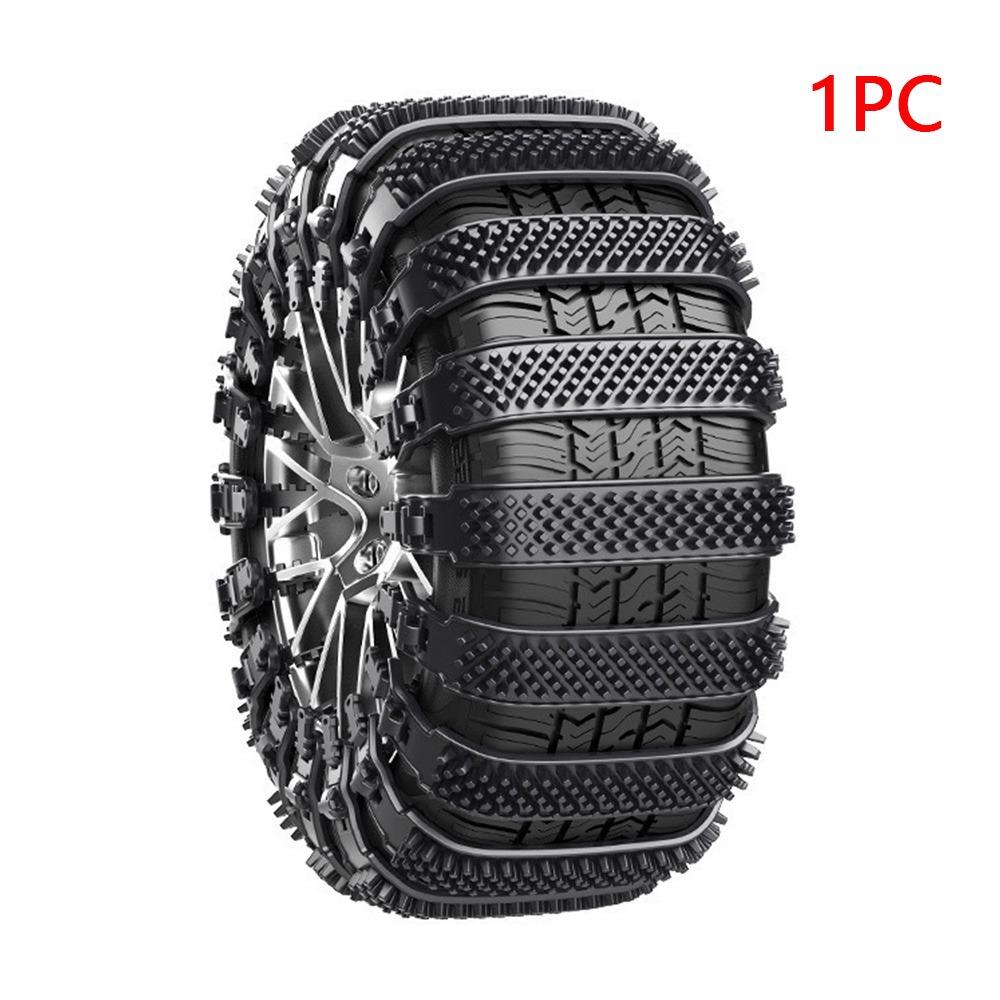 

1 шт. Гумові протиковзкі ланцюги на колеса Регульовані ланцюги на колеса автомобіля Для автомобіля Вантажівки Позашляховика чорний
