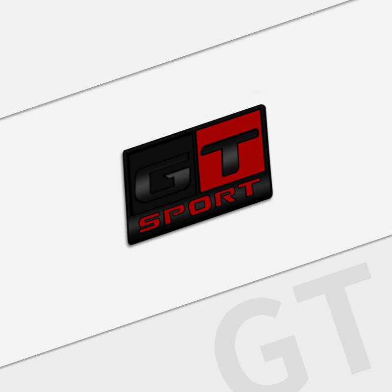 

Auto Metal GT SPORT Grille Logo Car Styling 3D Badge Decals Trunk Sticker For Seat Cupra Abarth Mazda Jeep Ford Toyota Honda