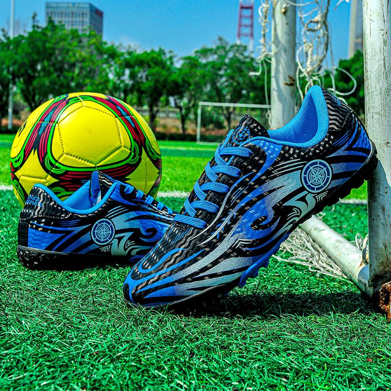 Men Adult Boys Training Football Boots Ultralight Soccer Shoes Tf Outdoor Sports Shoes Futsal Professional