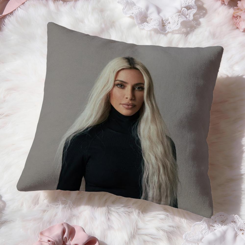 K-Kim K-KardashianS Cushion Cover Premium Comfort Reversible Pillow Cove -Two in One Design for Any Room & Car Interior