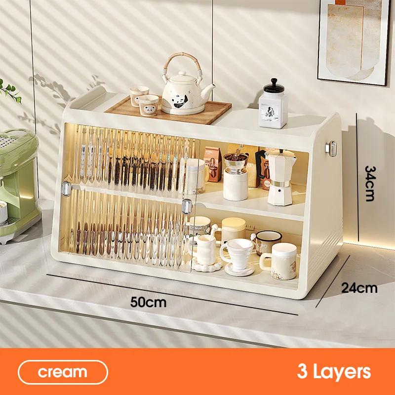 Storage Artifact Premium Tea Set Cup Holder Coffee Storage Rack Cup Water Cup Light Luxury Storage Rack Mug  Kitchen Organizer