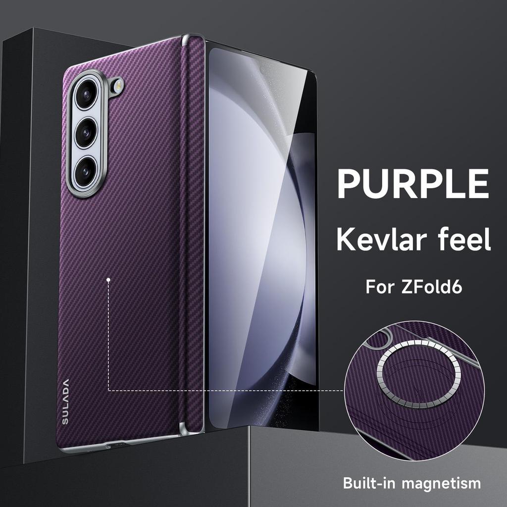 Samsung Z Fold7/6/W23 Kevlar Magnetisches Scharnier Schutz Handyhülle