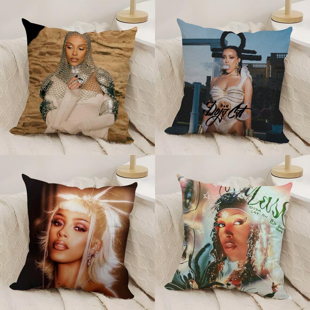 Singer DDoja CCat Cushion Cover Silky Short Plush DoubleSided Printed Pillow Case for Sofa All Seasons Home Decor Gift