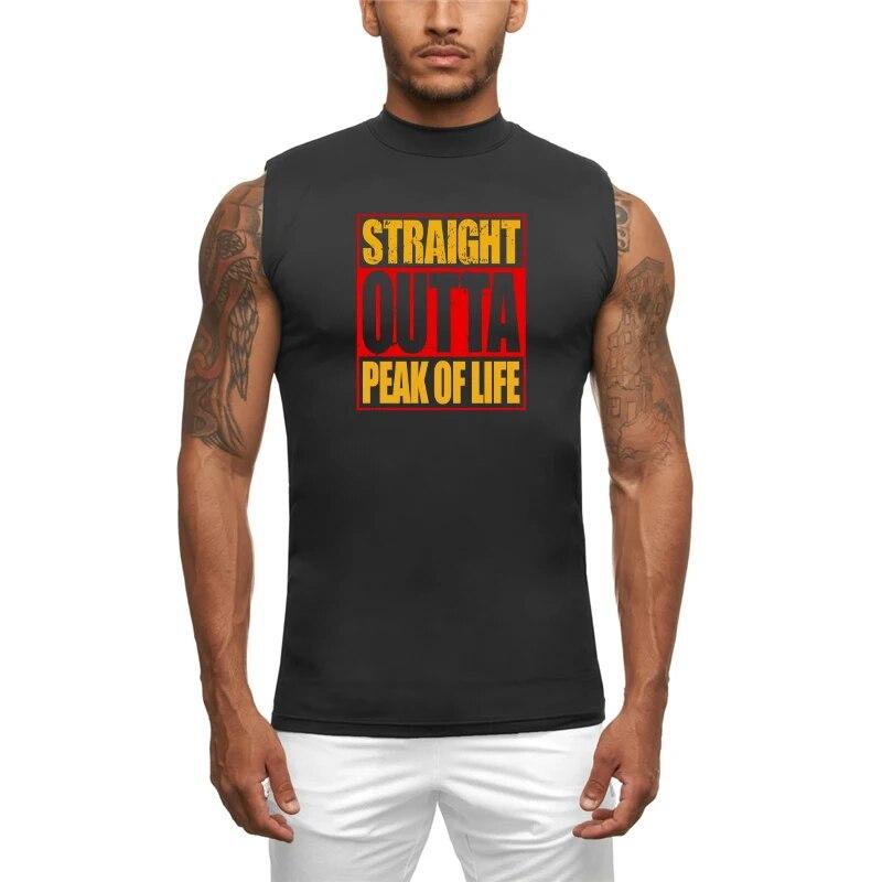 

Мужская водолазка с воротником Do The Work, быстросохнущий летний новый стильный жилет без рукавов для спортзала и фитнеса Nodybuilding XXL чёрный