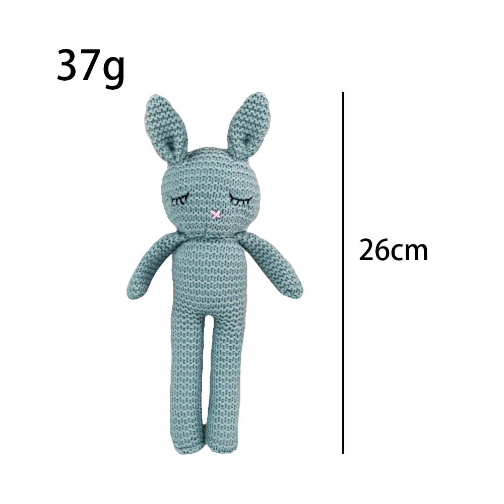 Handmade Knitted Rabbit Doll Baby Soothing Toy Mini Kawaii Cuddle Doll For Newborn Early Educational Toy Baby Educational Toy