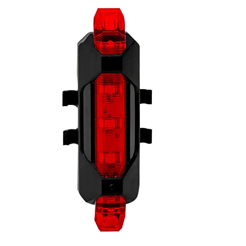 USB Rechargeable LED Bike Tail Light - 4 Flashing Modes For Safety And Visibility - Mountain And Road Bicycle Taillight For Riding And Cycling