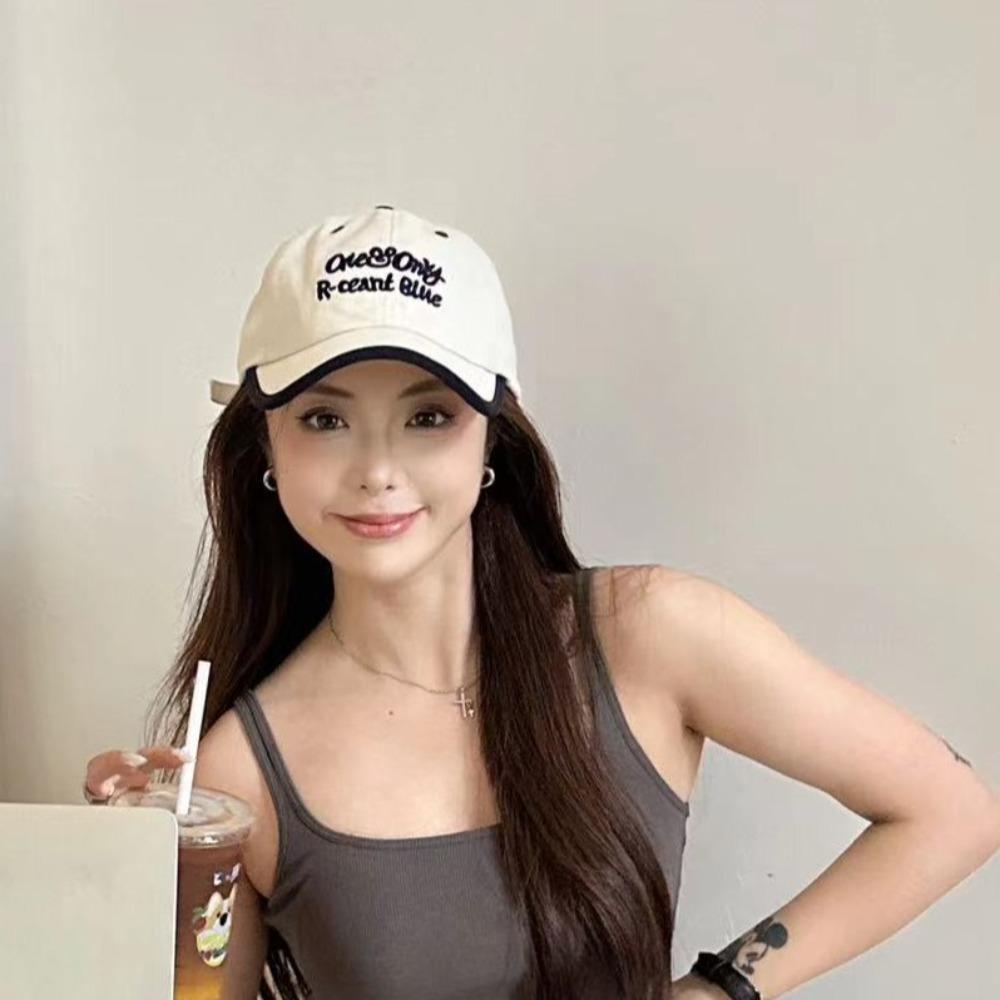 Adjustable Wave Point Baseball Cap Hip Hop Sunscreen Hat Versatile Embroidery Letter Cap  Sports