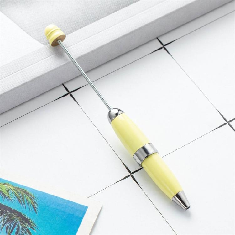 6x 1.0mm Writing Pen Beadable Ballpoint Pen Creative DIY Beaded Pen for Student