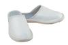 Women's covered leather slippers, white women's silent shoes 41
