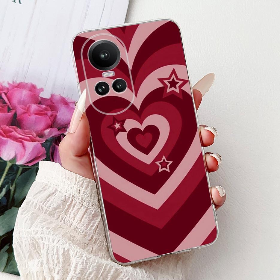 For Oppo Reno 10 5G Case CPH2531 Luxury Fashion Painted Cover Soft Slim Phone Case For Oppo Reno 10 Pro Plus Reno10 Pro+ 5G Bags