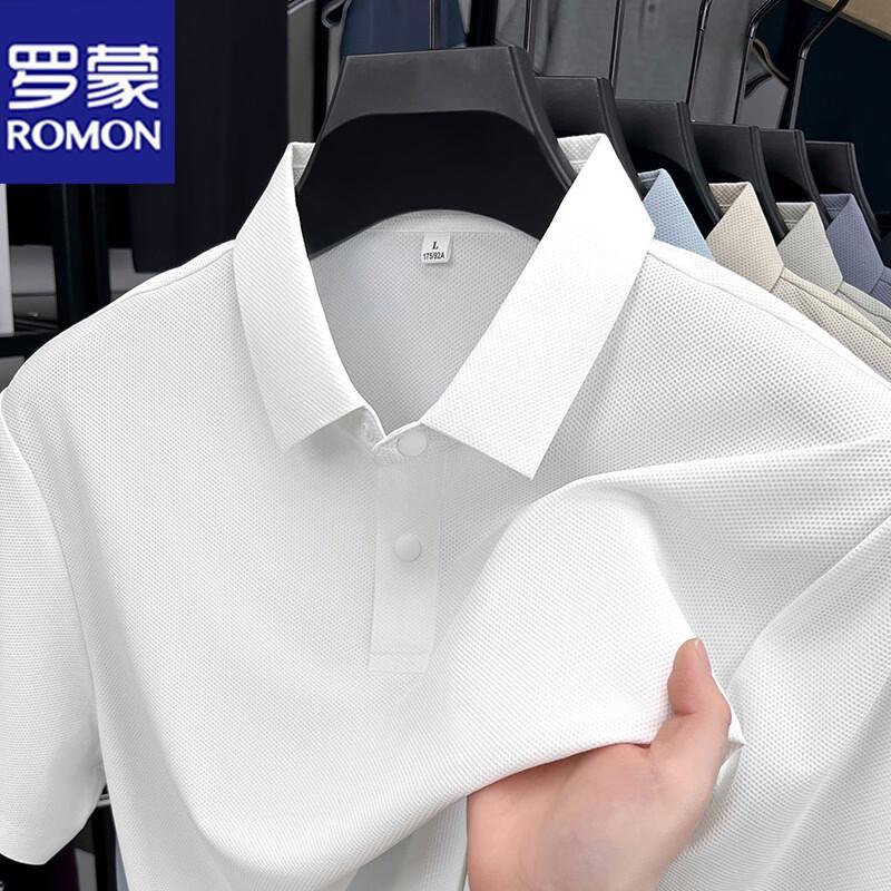 ROMON Men's Short Sleeve Polo Shirt