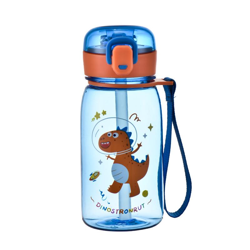 

Cartoon Animal Water Bottle Portable Safety Lock Cute Straw Cup Kids Leak-Proof Drinking Jug For Outdoor Camping Travel