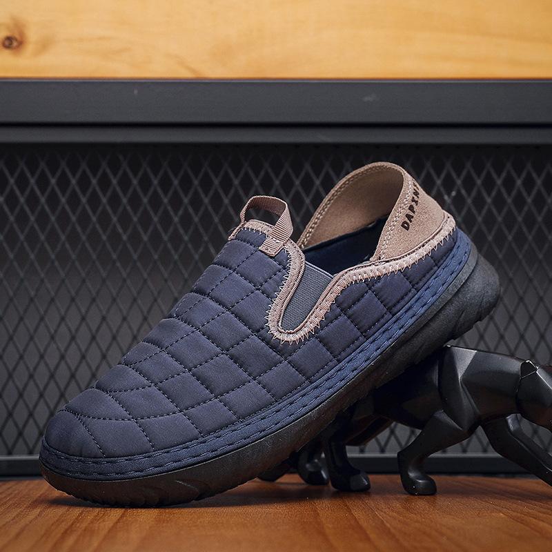 Winter Herren Freizeitschuhe Slipper Lazay Schuhe Outdoor Weichsohlige Bequeme Rutschfeste Low-Top Loafer Schuhe Herren 2 Tragemöglichkeiten