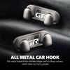For Toyota Car Logo Metal Hooks Home Wall Double Hooks Interior Accessories Crown Yaris Corolla Prius Auris GR Avalon GR Camry