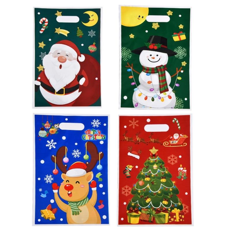 

50pcs Glossys Surfaces Holiday Gift Bags 3kg Capacity for Kids Birthday and Christmas Celebration 1