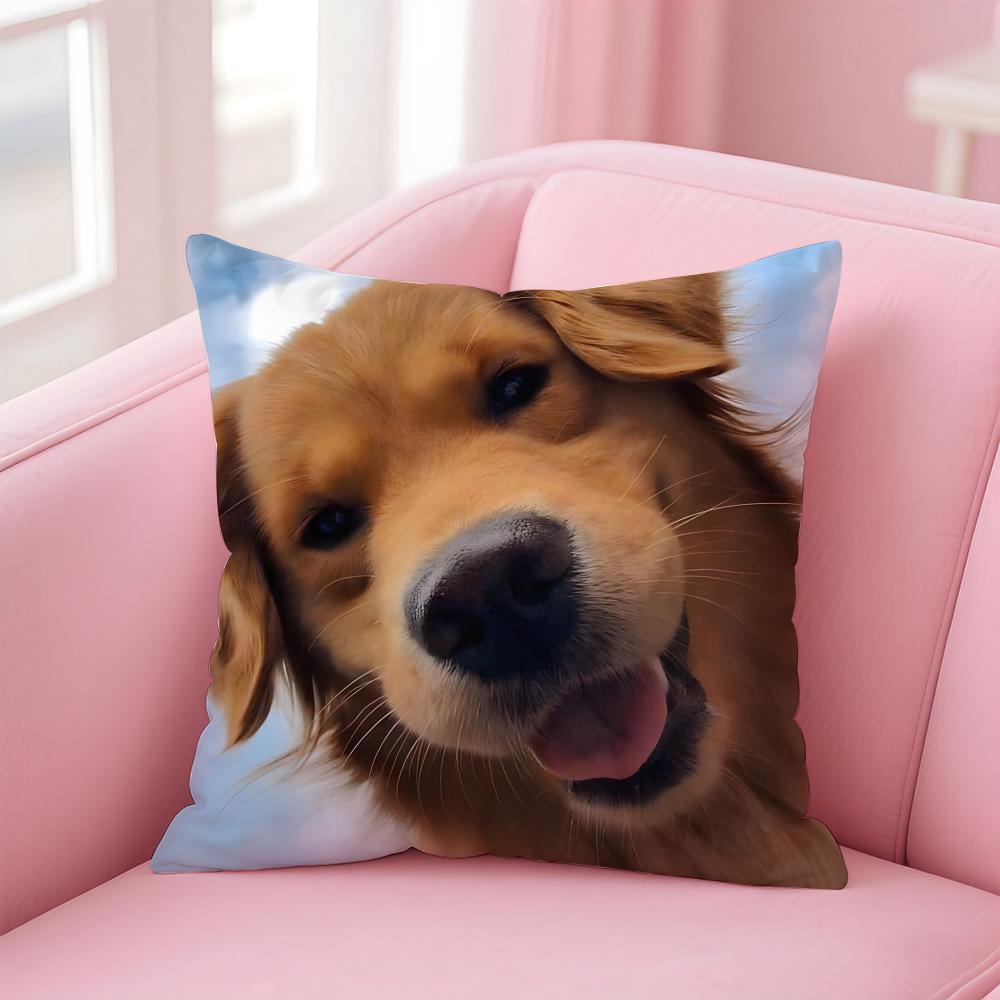 NICE CUTE Pembroke Welsh Corgi Dog Cushion Cover Pillow Case Soft Friendly Fabric  Concealed Zipper