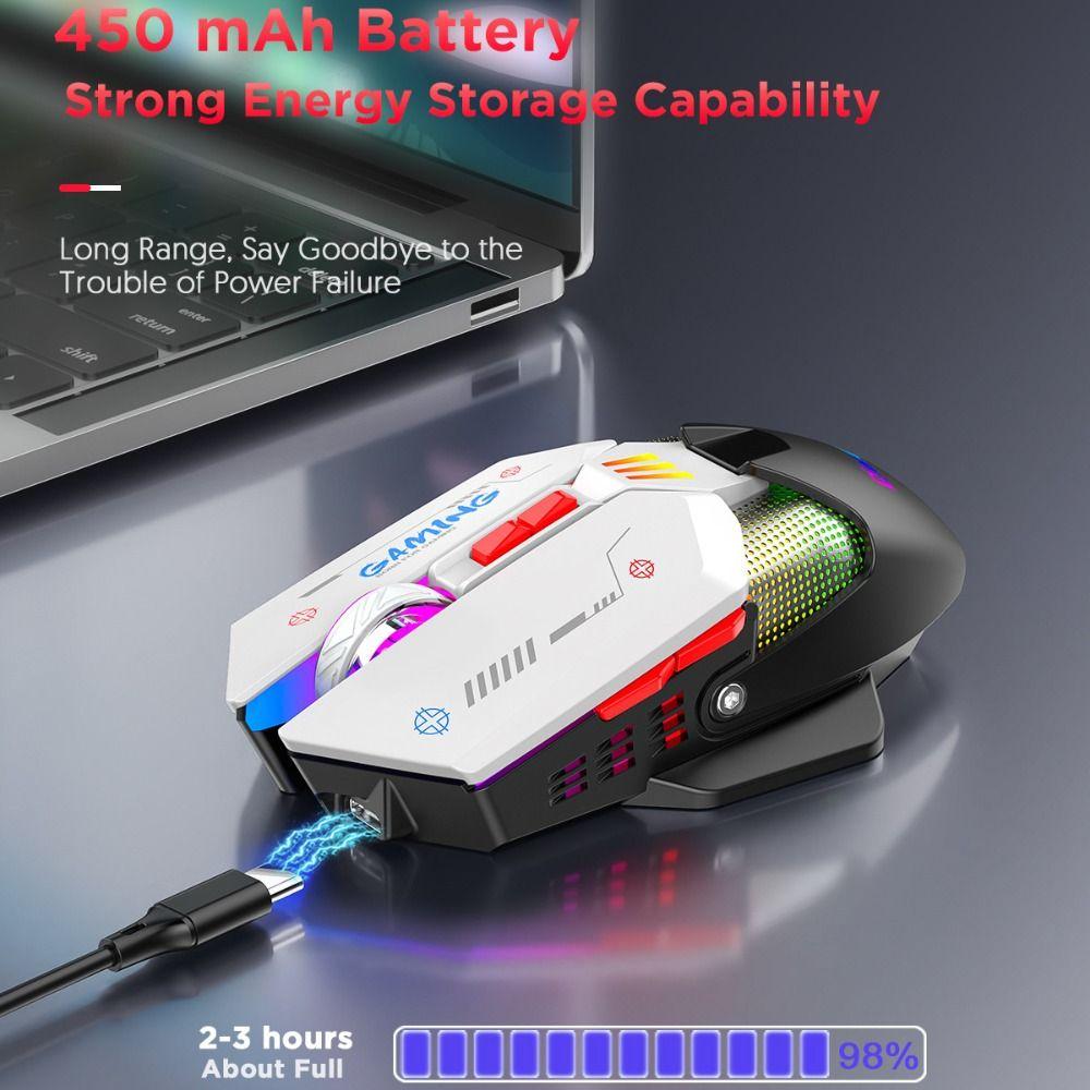 

RGB подсветка двухрежимная игровая мышь проводная беспроводная RGB подсветка игровая мышь игровые компьютерные аксессуары синий