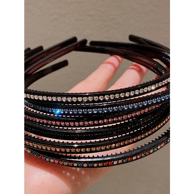 6 Pcs Fashion Exquisite Full Diamond Hairbands Women Girls Party Hair Accessories