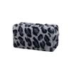 Astuccio Nero in Pelle e Borsa per Trucco da Donna: Grande Capacità, Custodia da Viaggio Portatile con Squisito Design a Macchie di Leopardo.