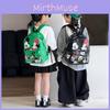 Mickey Mouse Kids Backpack Cartoon Print Breathable Pu Kindergarten School Bag For Children